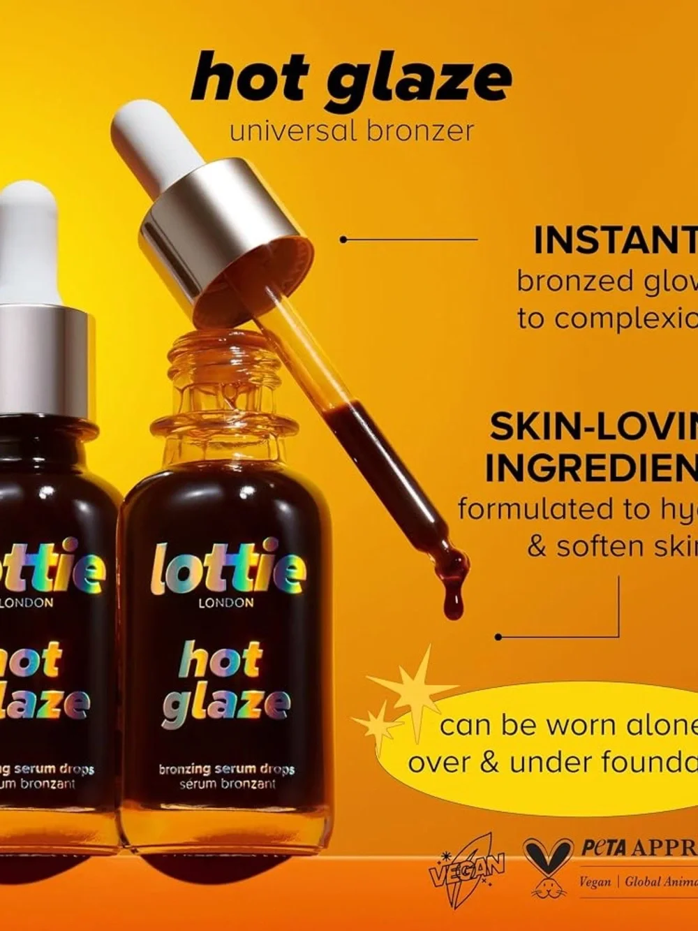 Lottie London Hot Glaze in Bronze Universal Bronzing Drops